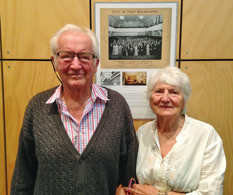 3553 - Allan and Rosalie McCarthy at Port Melbourne Town Hall, 2015