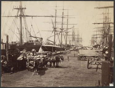 Photograph - Town Pier, Sandridge, J W Lindt, 1870s