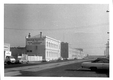 Photograph - Malcolm Fraser and Swallow & Ariell, Janet and Allen Walsh, Corner Rouse and Stokes St 1973, 1973