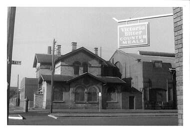 Photograph - Original Post Office, Bay Street, cnr. Rouse Street, Port Melbourne, Janet and Allen Walsh, 1973
