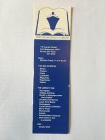 3733 - Port Melbourne Library bookmark