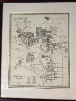 3858 - Plan of Melbourne and its suburbs, 1855