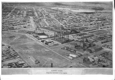 Photograph, E C Joshua, Albert Park from the Gasworks to the Lagoon, 1921
