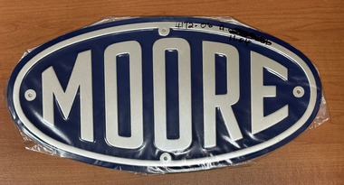 Sign - Metal sign, Moore Pty Ltd, Malcolm Moore  Pty Ltd