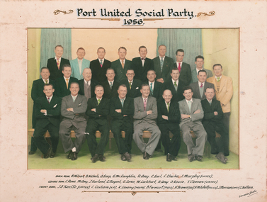 Photograph - Port United Social Club, Port Melbourne, Lorraine Studios, Port United Social Party 1956, 1956