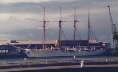 Photograph - Various ships berthed at Station Pier and Princes Pier, Port Melbourne, Ron Laing, 1986 - 1999