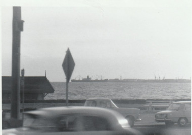 Photograph - Immigrant and passenger ships at Station Pier and Princes Pier, Port Melbourne, Ron Laing, 1960s