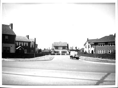 Photograph - Dunstan Estate during construction, Port Melbourne, Department of Public Works, 1936