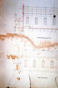Photograph - Town Hall, Sandridge plan preconservation, 1995