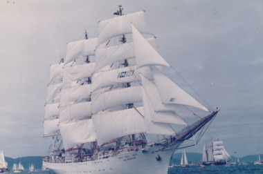Photograph - Dar Mloddziezy, Tall ships Bicentenary re-enactment, 1988