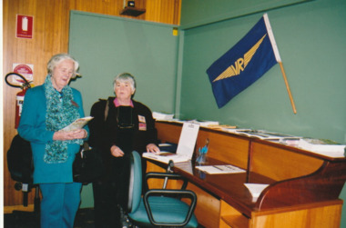 Photograph - Making Tracks exhibition, Station Pier, Port Melbourne, Ann Smallpage, 12 Sep 2004