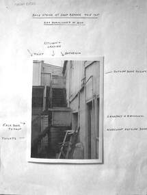 Photograph - Back stairs before demolition, Faram Bros, Bay Street, Port Melbourne, 1970