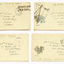 2579 - Four hand-decorated 'on active service' envelopes from letters sent by sailor Ernie Wilson to his mother in Graham Street during WWII