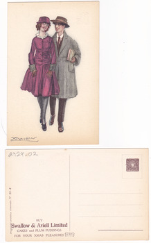 2929 - Postcard used by Swallow & Ariell sales representatives.
