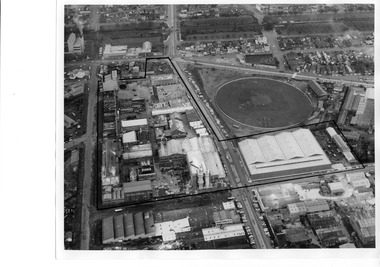 3437.01 - Aerial photo of J Kitchen & Sons Pty Ltd site, c. 1960s