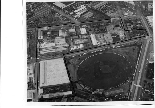 3437.02 - Aerial photo of J Kitchen & Sons Pty Ltd site, c. 1960s