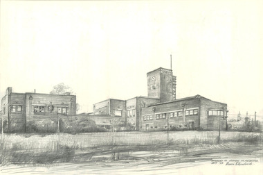 3484.62 - Drawing of Mission to Seamen building by Brian Cleveland, September 1994