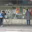 3493.09 - Filmaker, Kevin Anderson, films Doug Faram painting 'CLOSING DOWN' at Faram Bros Hardware Store