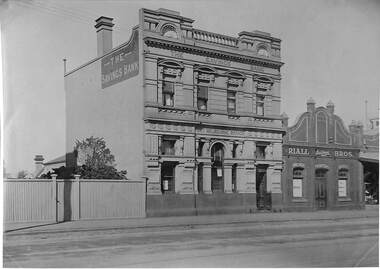 Photograph - State Savings bank building early 1900s, Public Records Office Victoria (PROV), 1886 - 1982