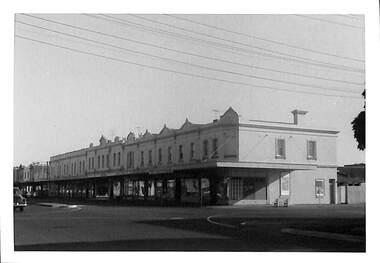 Photograph - Market shops, 191-219 Bay Street, Port Melbourne, Janet and Allen Walsh, 1973