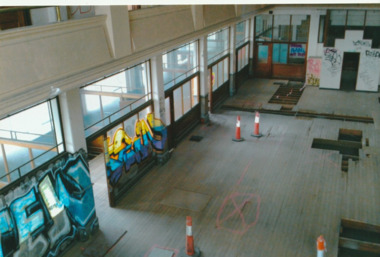 Photograph - Entrance area, first floor, Administration Building, J Kitchen & Sons, Port Melbourne, Lionel Layfield, 2014 - 2015