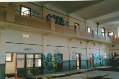Photograph - Pay room, first floor, Administration Building, J Kitchen & Sons, Port Melbourne, Lionel Layfield, 2014 - 2015