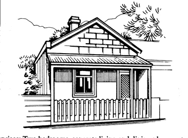 Drawing - Property sketch - 167 Liardet St, 1990s