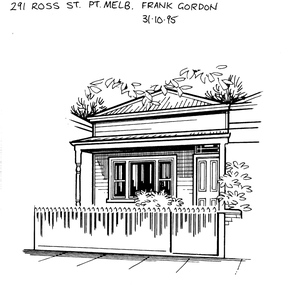 Drawing - Property sketch - 291 Ross Street, 31 Oct 1995