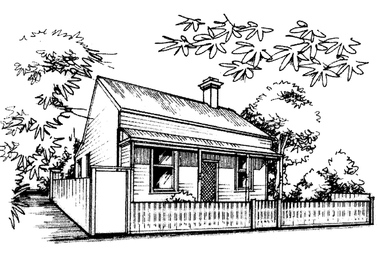 Drawing - Property sketch - 1 Byrne Street, 1990s