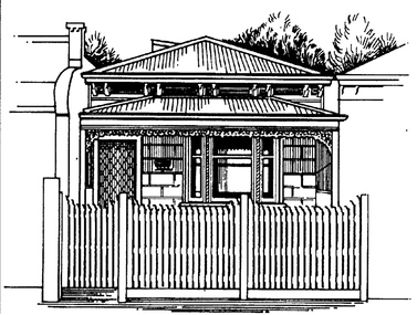 Drawing - Property sketch - 108  Derham Street, 1990s