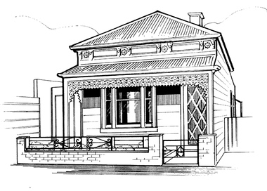 Drawing - Property sketch - 180 Ross Street, 1990s