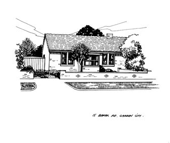 Drawing - Property sketch - 15 Barak Road, 1990s