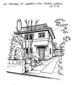 Drawing - Property sketch - 42 Poolman Street, 25 Sep 1996