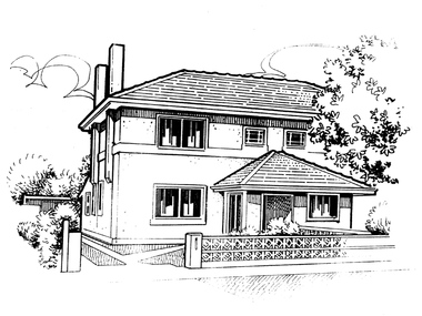 Drawing - Property sketch - 48 Edwards Avenue, 1997