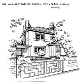 Drawing - Property sketch - 368  Williamstown Road, 1 Oct 1996