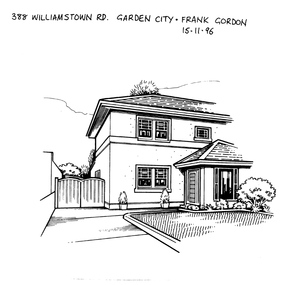 Drawing - Property sketch - 388 Williamstown Road, 15 Nov 1996