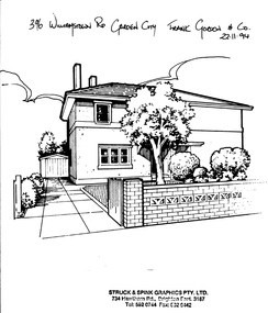 Drawing - Property sketch - 396 Williamstown Road, 22 Nov 1992