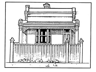 Drawing - Property sketch - 129 Nott St (Jubilee Terrace), 1990s