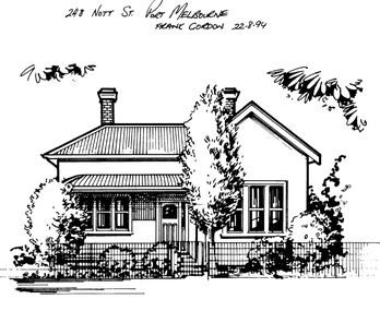 Drawing - Property sketch - 248 Nott St, 22 Aug 1994