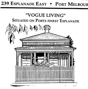 Drawing - Property sketch - 234 Esplanade East, 1990s