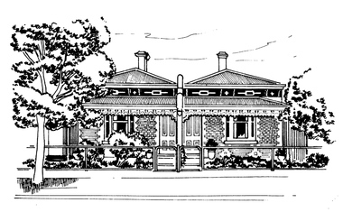 Drawing - Property sketch - 33-35 Heath St, 1990s