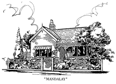 Drawing - Property sketch - Mandalay, 163 Bridge St, 1990s