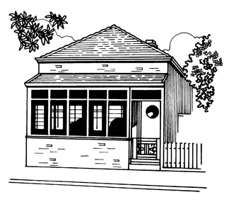 Drawing - Property sketch - 30 Cruikshank St, 1990s