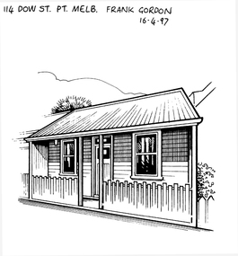 Drawing - Property sketch - 114 Dow St, 16 Apr 1997