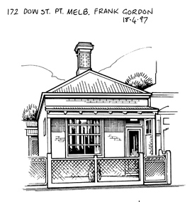 Drawing - Property sketch - 172 Dow St, 18 Apr 1997