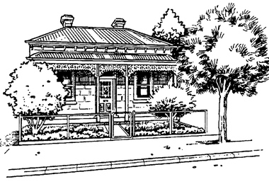 Drawing - Property sketch - 179 Dow St, 1990s