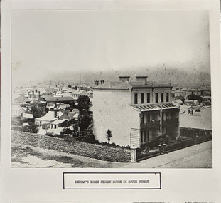 Photograph - Two houses in Rouse Street, Port Melbourne belonging to Thomas SWALLOW and T H ARIELL, Charles Nettleton, c. 1871-73