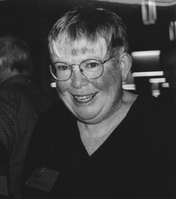 Photograph - PMHPS book launch, Port Melbourne Town Hall, Ann Smallpage, Mar 2004