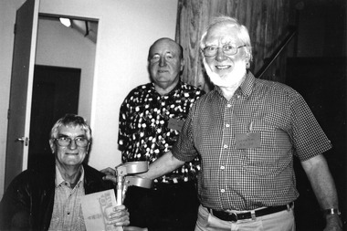 Photograph - PMHPS book launch, Port Melbourne Town Hall, Ann Smallpage, Mar 2004