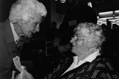 Photograph - PMHPS book launch, Port Melbourne Town Hall, Ann Smallpage, Mar 2004
